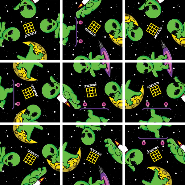 Squzzle Puzzle "ALIENS"