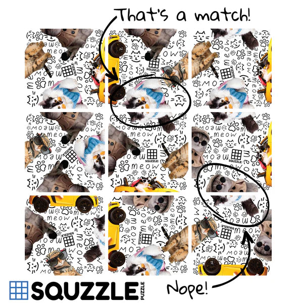 Squzzle Puzzle "COOL CATS"