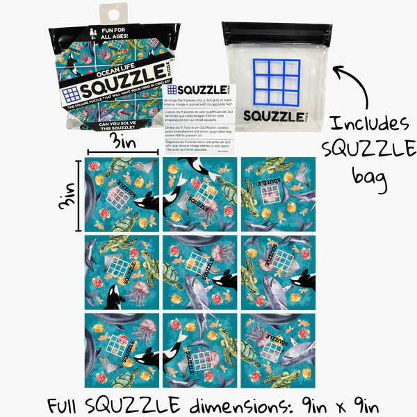 Squzzle Puzzle "OCEAN LIFE"