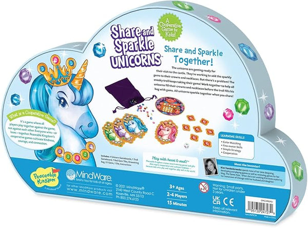 "Share & Sparkle Unicorns" Cooperative Strategy Game