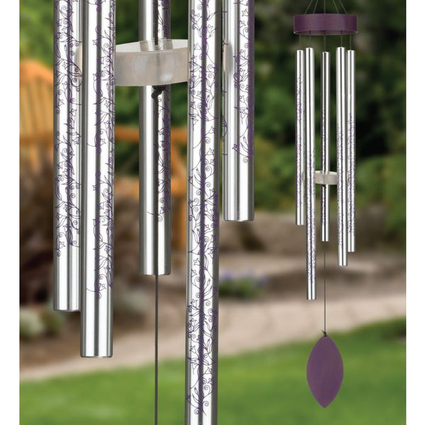 "Silver Floral" Wind Chime