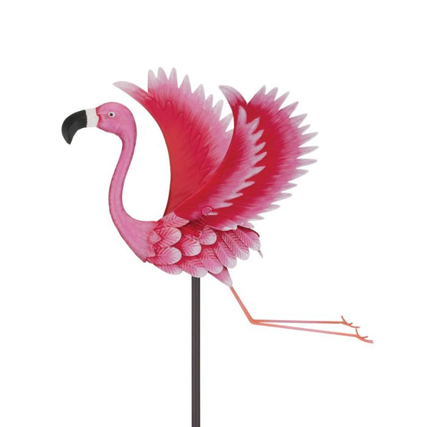 Bird Jiggly Garden Stake "Flamingo"