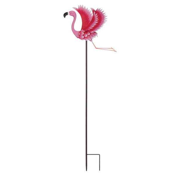 Bird Jiggly Garden Stake "Flamingo"