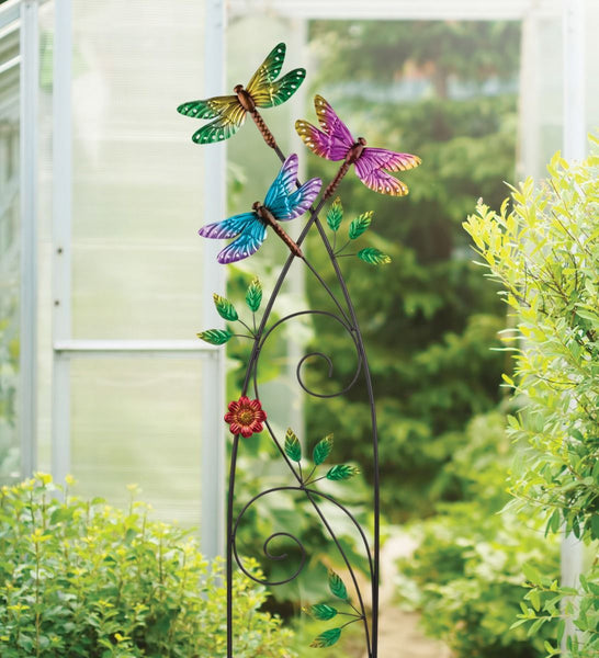 "Dragonflies" Trellis Garden Stake