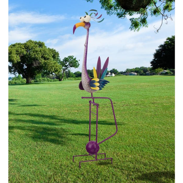 "Goofy Rocker - Crane" Garden Stake