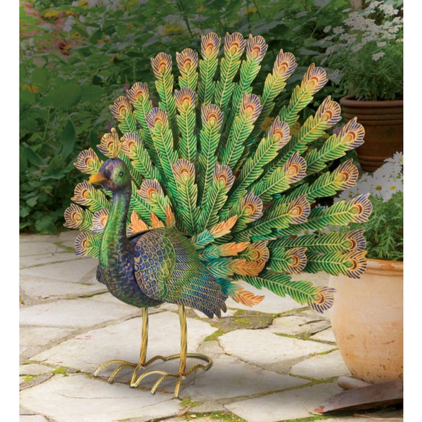 "Imperial Peacock - Pride" Garden Decor Statuary