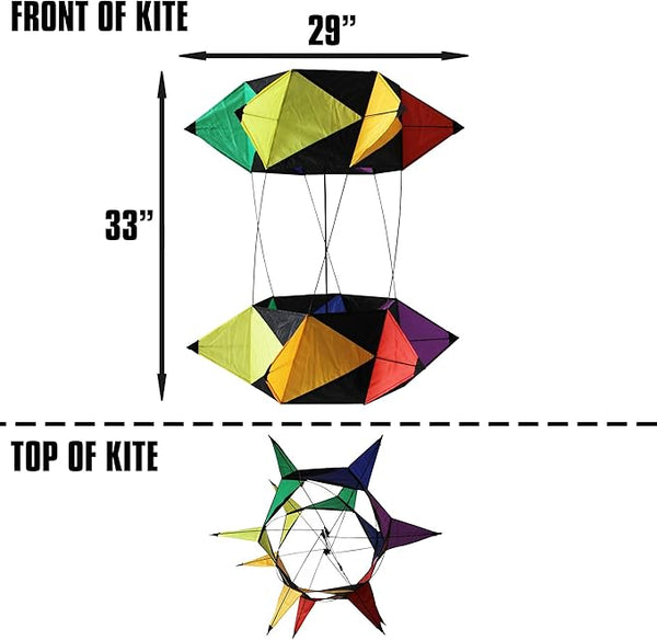 "SpinBox" Cellular Kite with Line Included